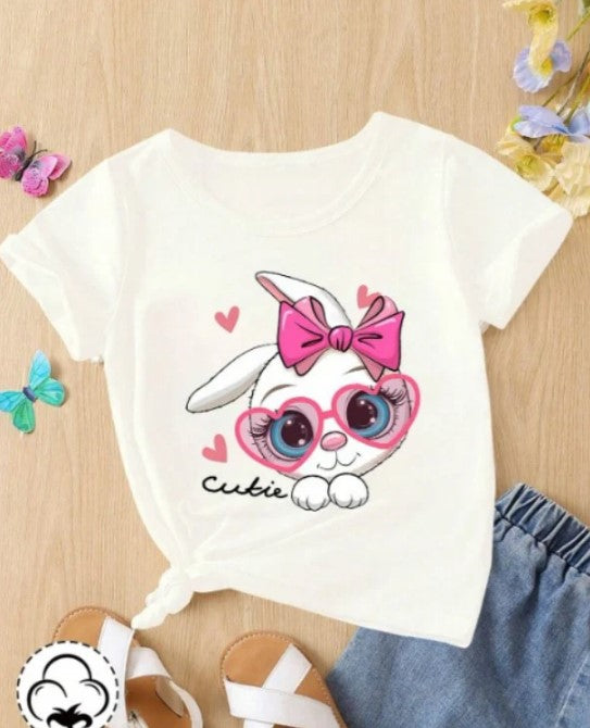 Adorable Bunny Graphic T-Shirt
